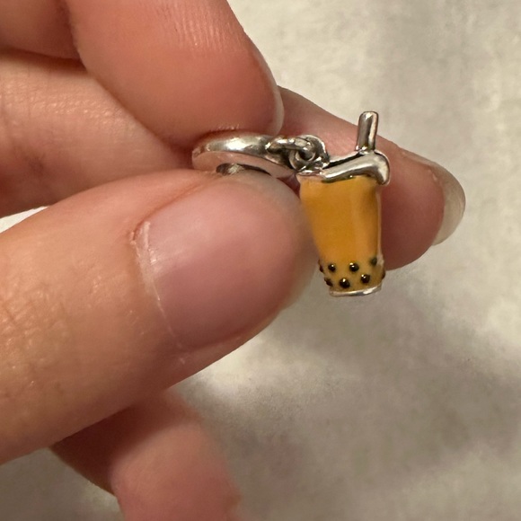 NWOT Bobba Tea Silver Pandora Fit Charm - Picture 8 of 10